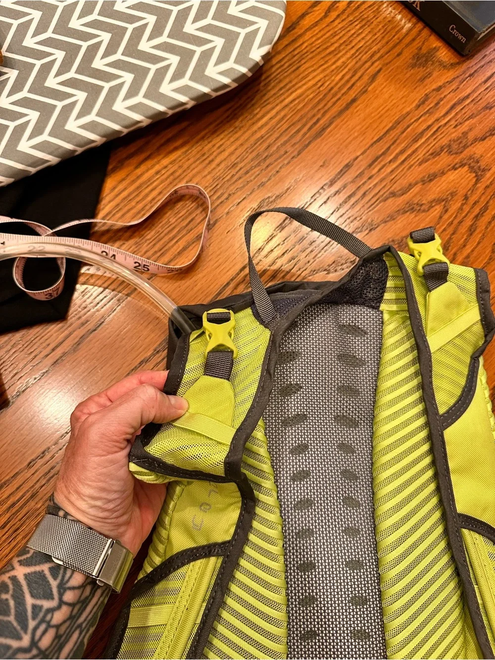 OSPREY Gray and Lime Katari 3 liters Hydration Pack